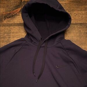 Nike Dark Navy Hoodie with Black Logo